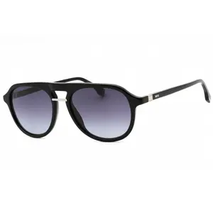Hugo Boss BOSS 1435/S Black/Dark Gray SF Sunglasses with UV 400 Protection Durable Acetate Frame 54X17X145