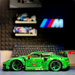 Rexy Wheel Upgrade for Lego Technic Rexy Porsche 911 GT3 Custom Race Wheels with Removable Aerodynamic Covers for Aggressive Motorsport Look
