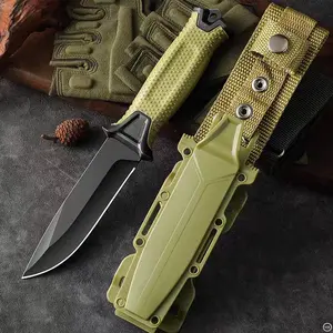 Professional Heavy-Duty Kitchen &Outdoor Knife | Full Tang Fixed Blade Master Chef Tool for Meat Cutting, Vegetable Prep,BBQ, Camping, Picnics and All Outdoor Cooking & Camping Chores | Portable & Durable Survival Equipment Set Survival Gear Hiking Gear