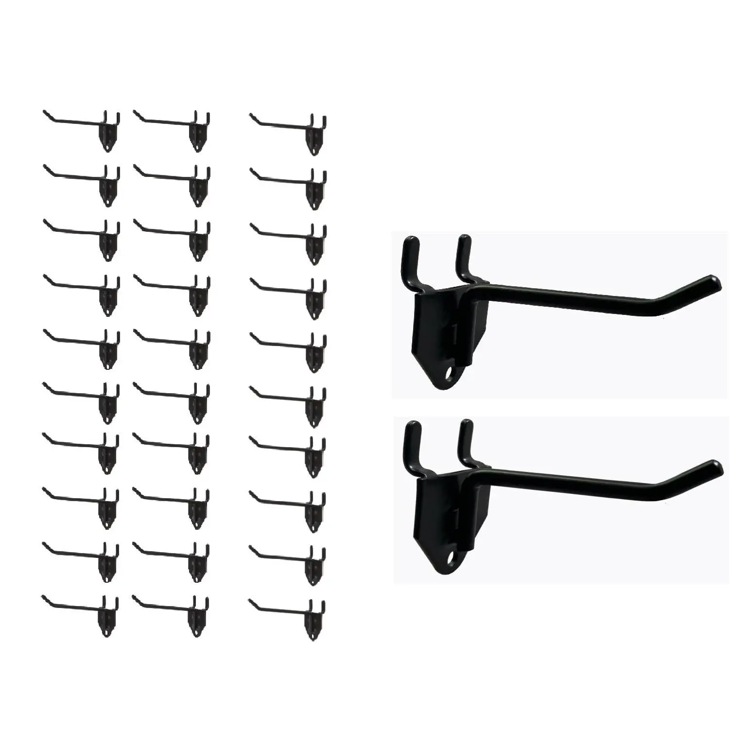30 Packs 4" Long Metal Pegboard Hooks  Standard Is Fit To Any Panels