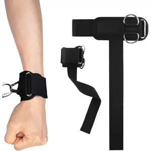 Weight Lifting Straps With Cuffed D Ring, Wrist Support, Heavy Duty Thick Comfortable Lifting Straps, Adjustable Lifting Wrist Straps for Gym - Men & Women