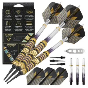 Viper Wizard Purple/Black Soft Tip Darts 18 Grams Viper Wizard Purple/Black Soft Tip Darts 18 Grams