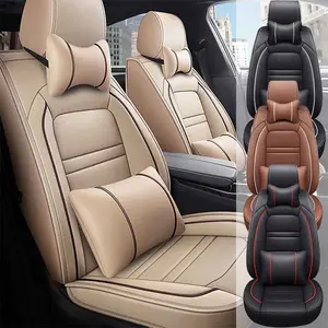 2/5 Seats Car Seats Cover Full Set Universal Deluxe Front Rear Cushion Protector