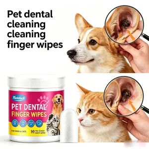 Pet dental cleaning wipes for cats and dogs – help reduce bad breath, clean teeth, and remove tartar. Confirmed by two clinical studies.