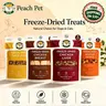 Peach Pet 4-Pack (3.5oz Each) Freeze-Dried Treats for Cats & Dogs | Variety Pack | Chicken Breast, Chicken Liver, Chicken Heart & Duck Liver | All-Natural | High Protein