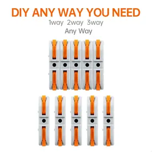 20/50 Packs Wire Connector, 1/2 Conductor Compact Splicing Wire Connectors for Circuit Inline 24-12 AWG, Car Repair Tools