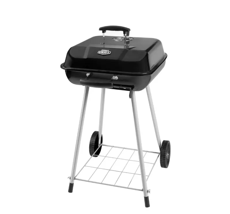 Expert Grill 17.5 Inch Charcoal Grill with Wheels and Adjustable Dampers