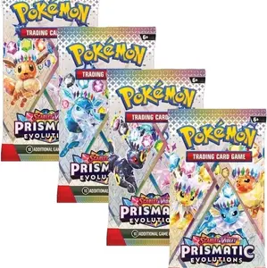 4x Prismatic Evolutions Trading Card Game Booster Packs