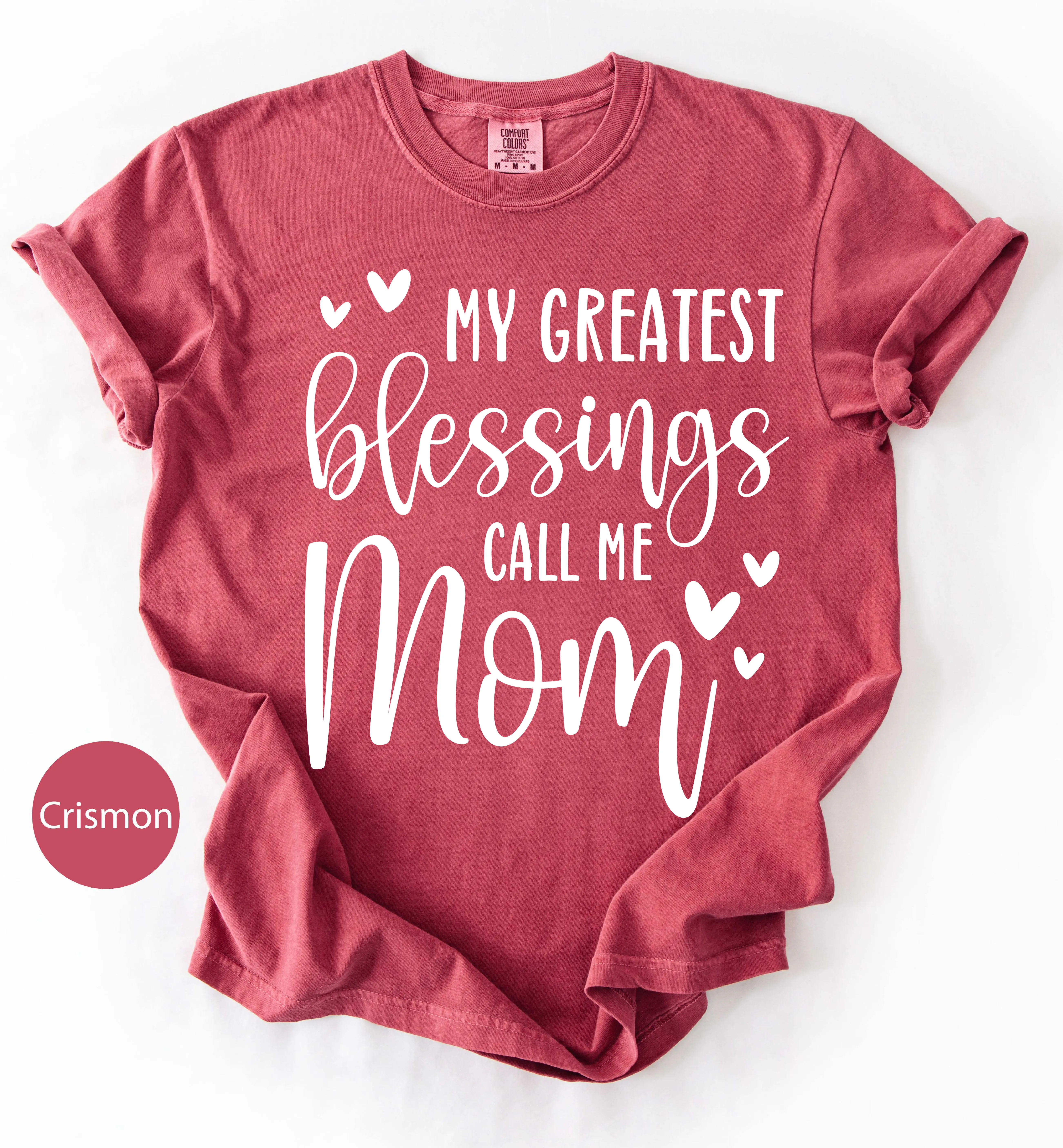 My Greatest Blessings Call Me Mom Shirt – Mom Sweatshirt or T-Shirt Gift – Mother’s Day, Birthday, Christmas Gift for Mom – Cute Mama Top
