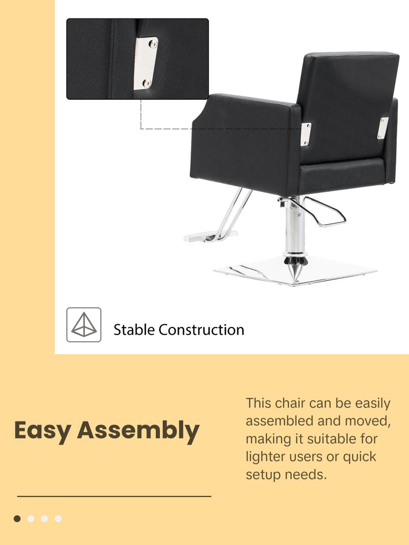 BarberPub Classic Salon Chair for Hair Stylist, Home Salon Spa Equipment 8818