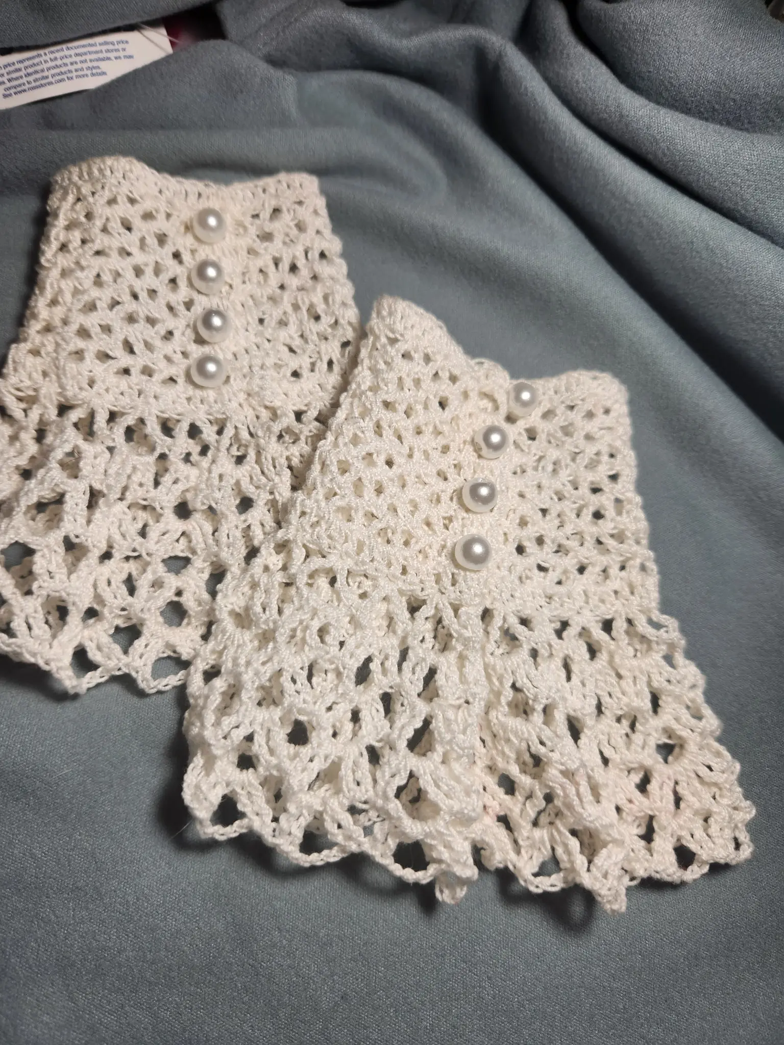 Slip On Cuff | Victorian Lace | The Angie (Crochet Wrist Cuff)