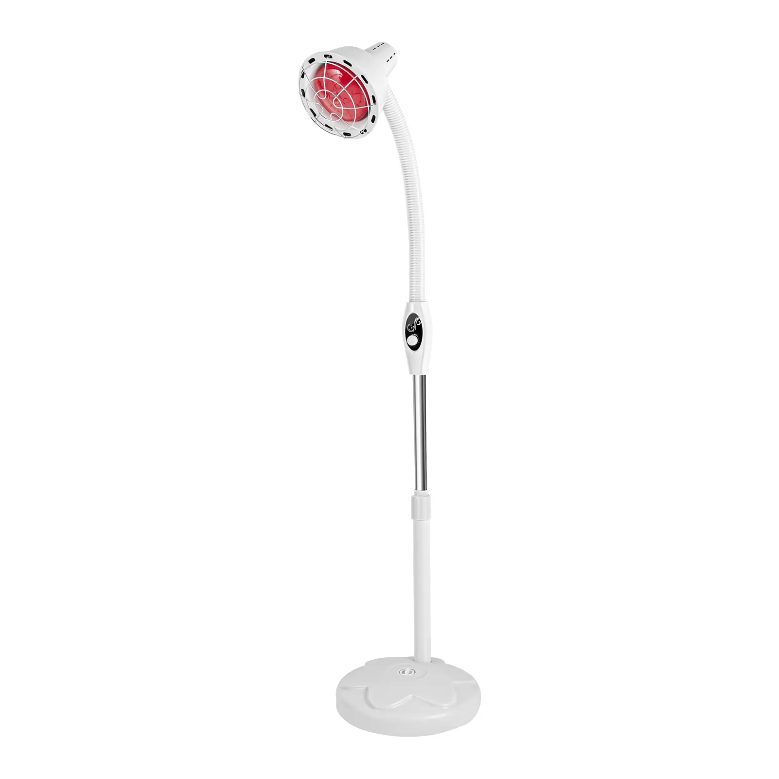 CNCEST Far Infrared Heat Lamp for Back Pain Relief & Muscle Recovery, 275W Therapy Light with Adjustable Floor Stand and Anti-Scald Cover, Shoulder Pain Relief, Anti-Scalding, Easy Install