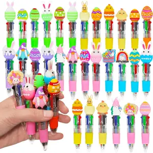 30 count Easter Multicolor Pens in  4-in-1 Cute Fun Pens Bulk Easter Eggs  Chicken Shape Ballpoint Pen for Holiday Gifts (Easter Day)