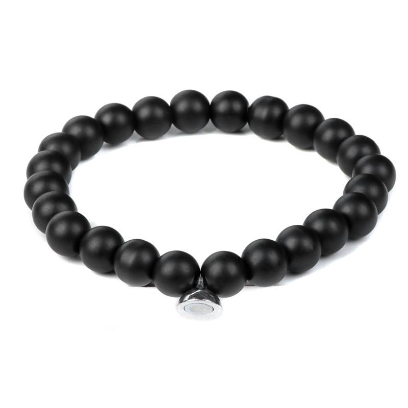 Lava Volcanic Stone Couple Magnetic-Clasp Bracelet Vintage And Versatile Style