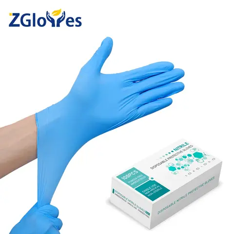 Juvenixs 4.0g Violet Blue Nitrile Gloves - 100pcs Powder-Free, Smooth, Comfortable Disposable Gloves for Household Regular, Heavy-Duty Industrial Cleaning, Hand Protection (Non-Medical, Boxed)