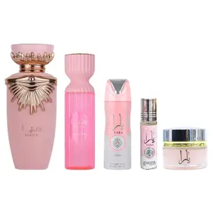 Haya perfume + Haya Perfume Mist + YARA Mukhammaria + Yara Deodorant + Yara oil --- 5 piece gift bundle for women High Quality Fragrance Edp Spray