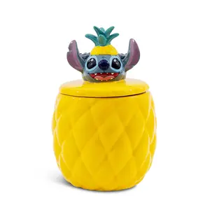 Disney Lilo & Stitch Pineapple 8-Inch Sculpted Ceramic Snack Jar