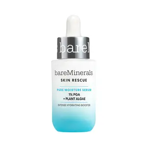 bareMinerals Skin Rescue Pure Moisture Serum with 1% PGA & Plant Algae for Intense Hydration & Radiance Boost - Smooth