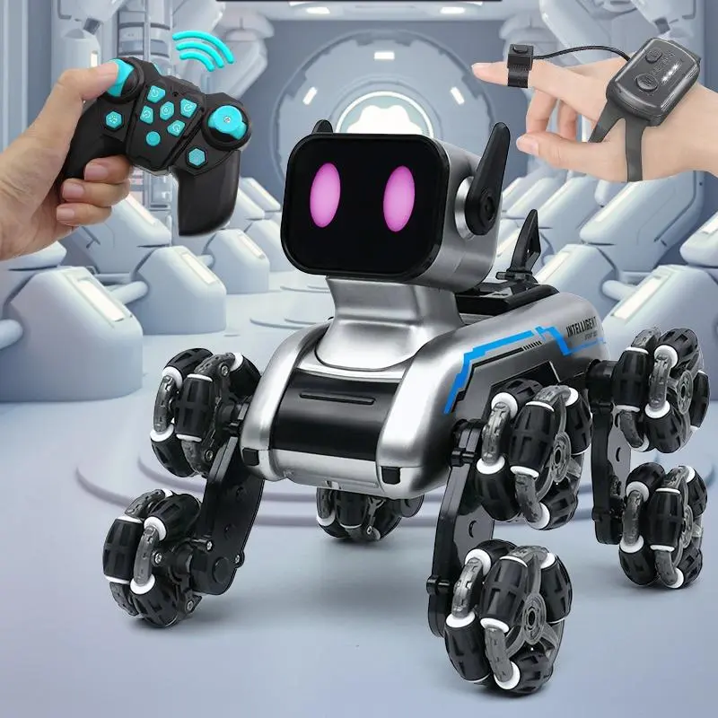 TheSevenStar Christmas Gift Cute Robot Dog with Remote Control Changeable Features Interactive Toy for Kids