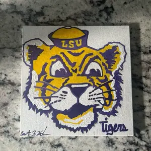 Acrylic Canvas - 4"x4" (small) Handmade with Acrylic Markers