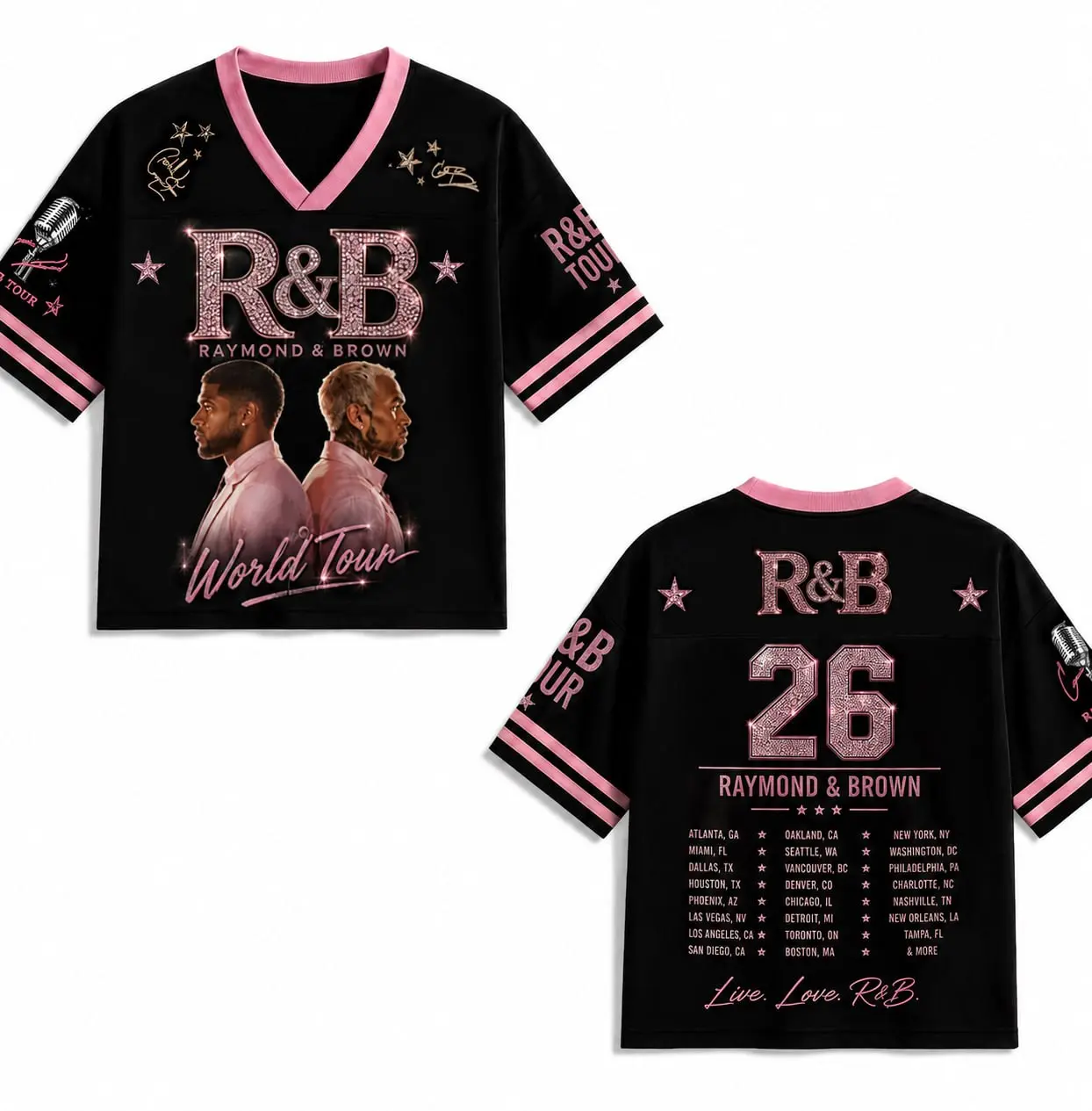 [Jersey Shirt] Raymond & Brown Music Art 2026 Boxy Mesh Jersey Best Gift for Music fans Tee