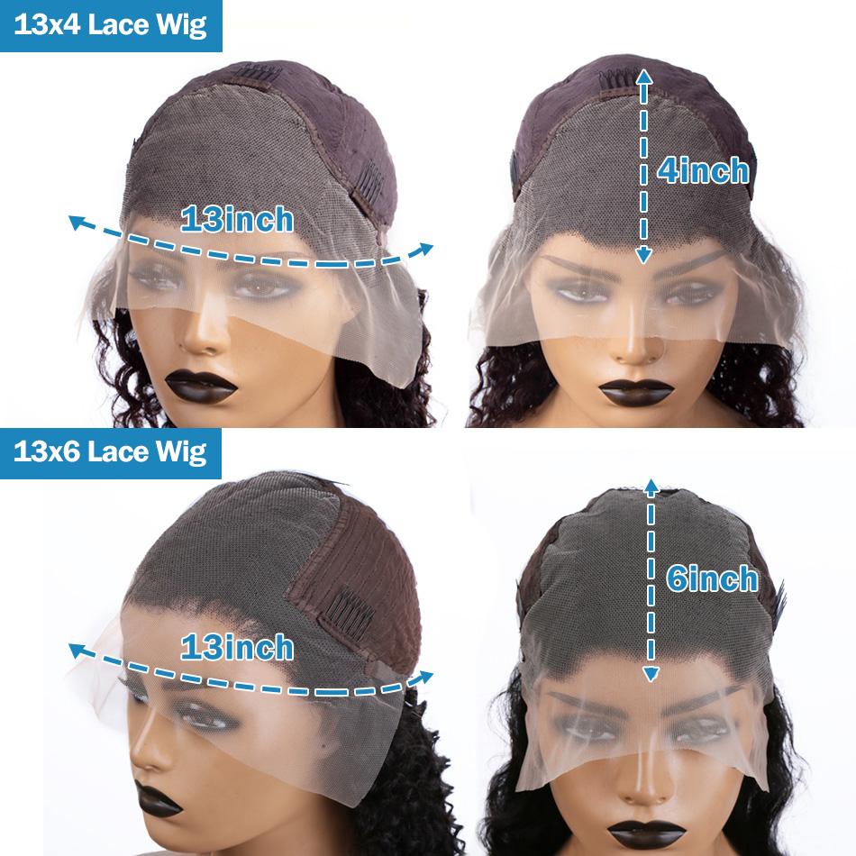 Mylockme Hair 13x4 Body Wave Lace Front Wigs Human Hair Pre Plucked HD Transparent 13x6 Lace Frontal Wig 180% Density Brazilian Virgin Human Hair Lace Front Wigs for Women Natural Black Color
