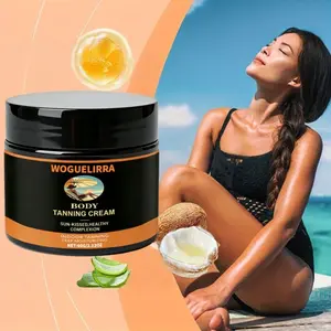 1pc Body Bronzer Oil, Self-Tanning Lotion, Coconut Bronzing Oil, Indoor Tan, Moisturizing, Aloe & Carrot Oil, All Skin Types, Natural Bronze Color