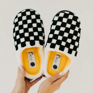CURE x Beyond Type 1 Checkered Slippers