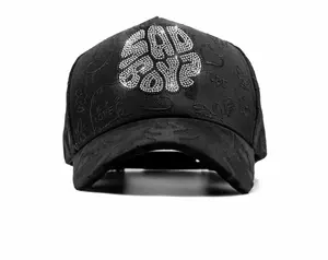 Dandy Hats x Junior H “Sad Boyz Black” Snapback Cap – Premium Streetwear Baseball Hat with Signature Embroidered Design, Adjustable Fit, Unisex Urban Style for Daily Wear & Hat Collectors