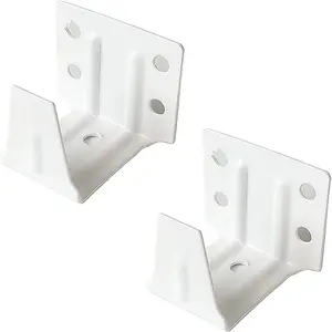 2pcs 1inch Center Support Bracket White for 1 Mini Window Venetian Blinds Headrail 1x1 25x25mm Size Track Holder