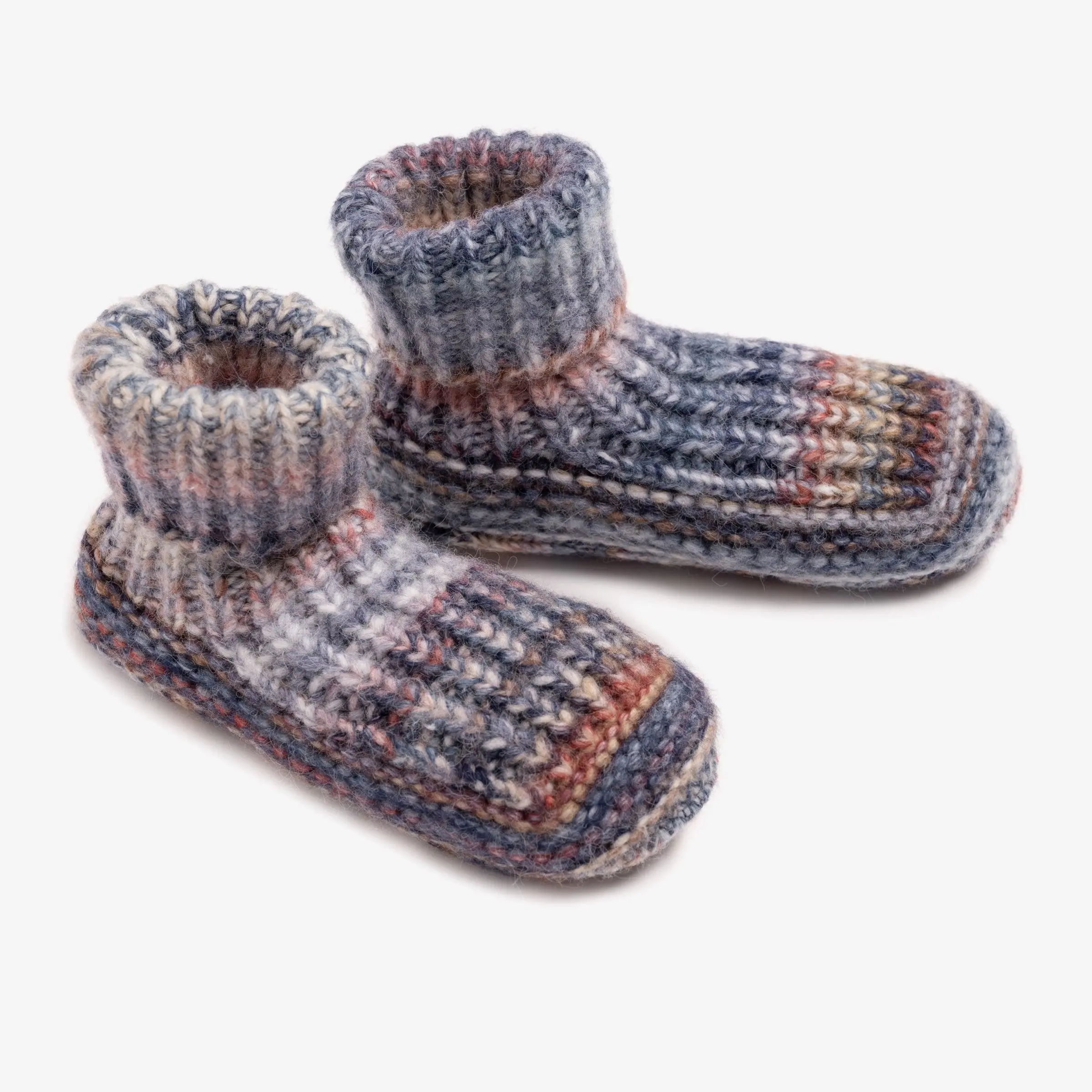 Muk Luks Women's Stylish Space-Dye Cuff Knit Slipper Bootie - 1 Size (6-11), 1 Size Fits Most Women's (6-11), Cozy Indoor Footwear, One Size (6-11), One Size Fits Most Women's (6-11)