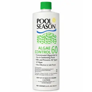Polyquat Pool Algaecide 32 oz - Professional Strength Algae Killer for Swimming Pools - Eliminates Green & Yellow Algae, Ideal for Inground & Above Ground Pools
