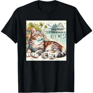 Key West Cat Polydactyl 6 toes Hemingway T-Shirt