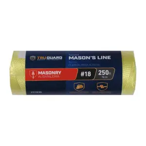 212 MAIN Mibro Tru Gaurd Nylon Twine - 18 in. x 525 ft., Yellow, Lightweight, Floating, General Use Synthetic Rope
