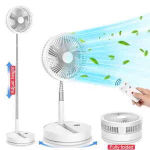 Floor Standing Fan with Remote Control, Adjustable Wind Speed, Timer Function, Foldable Design, Suitable for Living Room and Bedroom