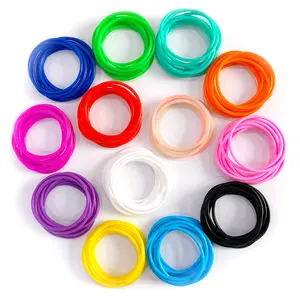color bracelet luminous silicone bracelet wire diameter bracelet, silicone hair band strapping tape