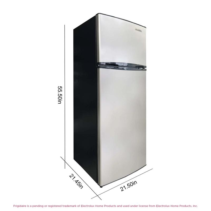 Frigidaire 7.5 Cu. ft. Platinum Series Refrigerator Standard Door Style Stainless Look 7.5 Cu. ft. Capacity Premium Model