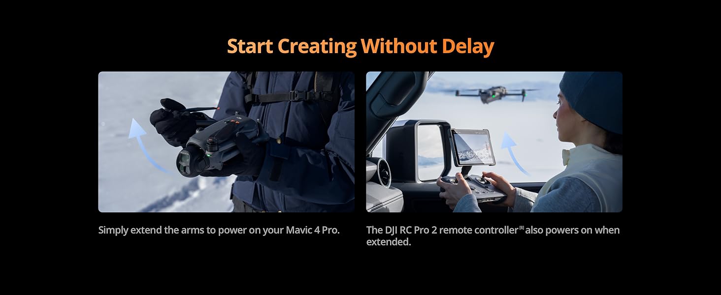 [Pre-Owned Options] DJI Mavic 4 Pro Flagship Drone with 4K/8K Hasselblad Camera, Advanced Tri-Camera System, Extended Flight Time, Omni-Directional Sensing, Multiple Battery & Remote Controller Combo Packages