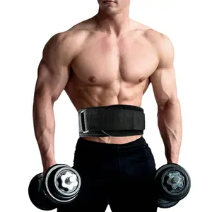 Men's Heavy Duty Weight Lifting Gym Belt - Adjustable Compression Waist Support, Lower Back Stabilizer for Squat, Deadlift Fitness Training