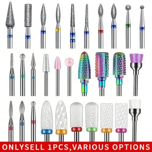 10Pcs Multi‑Function Nail Drill Bits Set, Professional Manicure Pedicure Tools for Cuticle Removing, Dead Skin Grinding, Acrylic Nail Polish Removal, Nail Edge Polishing and Dust Cleaning
