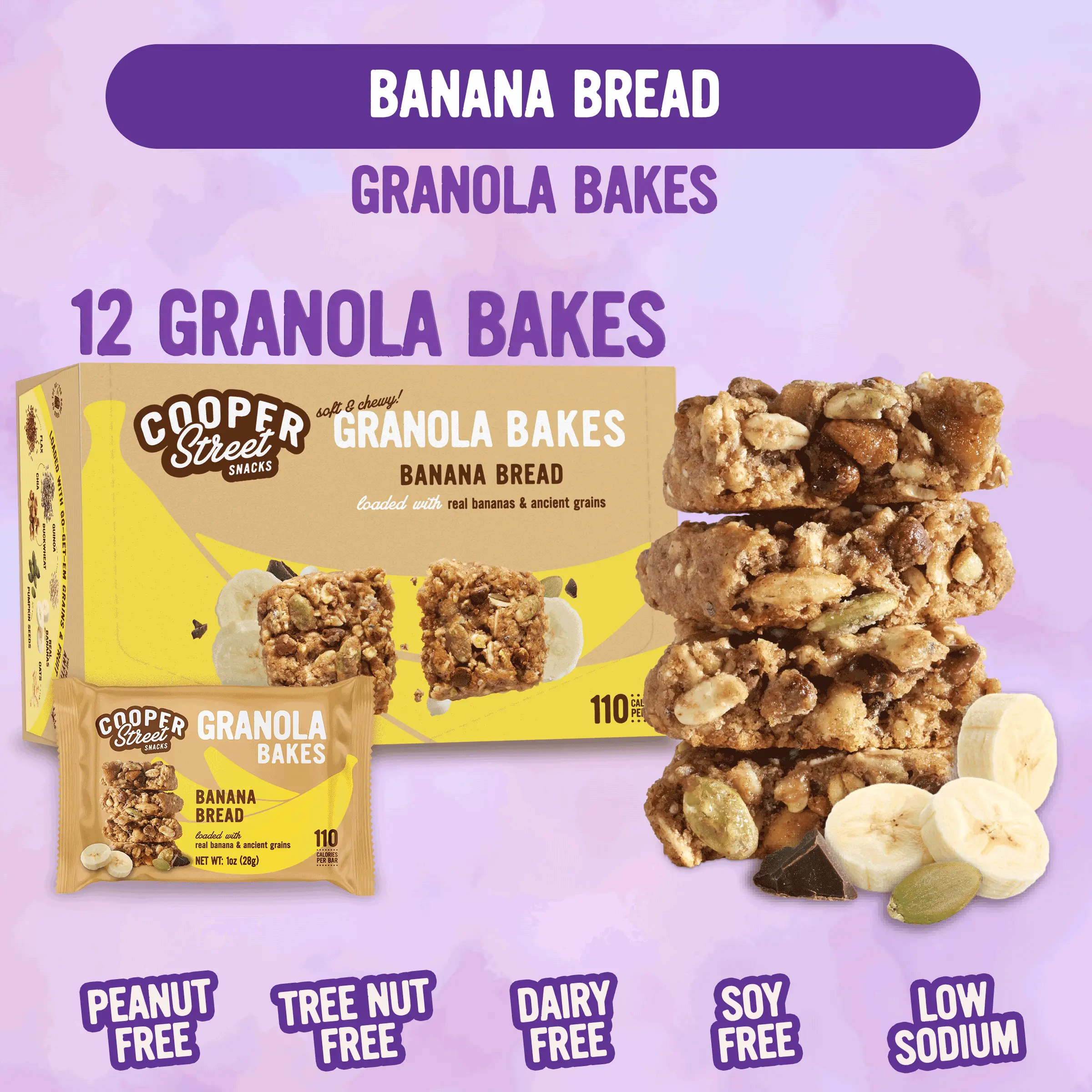 Cooper Street Banana Bread Granola Bakes - 12 Pack