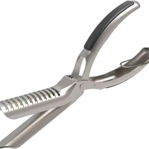 Stainless Steel Rib Membrane Remover for BBQ-PortableRib Prep Tool Kit with Curved Clamp, Non-Slip Handle &Ergonomic Design,Easy Membrane Removal, DishwasherSafe Kitchen Accessory for Beef, Pork, and Lamb