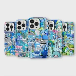 Frutiger Aero Retro Collage Phone Case – Aesthetic Protective Cover for iPhone (7–17 Pro Max)