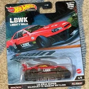Hot Wheels Premium LB-ER34 Super Silhouette Nissan Skyline LBWK Car Culture