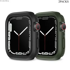 2026 NEW HOT 2-Pack Soft Tpu Watch Cases, Fashionable Design, Multiple Colors, Compatible with IWatch 11/10/9/8/7/6/5/4/se, 40mm-46mm, Watch Protector