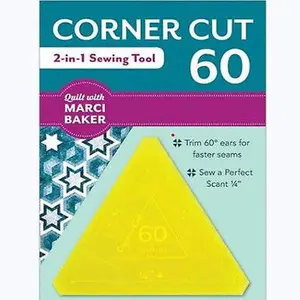 Corner Cut 60 degree 2 in 1 Sewing Tool from Marci Baker