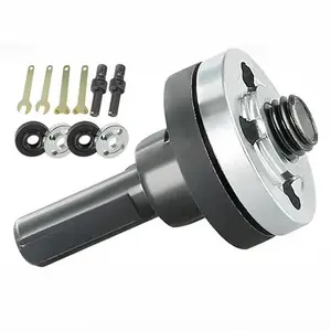 Industrial Heavy Duty Electric Drill Conversion Angle Grinder Adapter Connecting Rod Kit, 6mm & 10mm Arbor Mandrel Adapter with Spanner, Angle Grinding Tools Hardware Accessories
