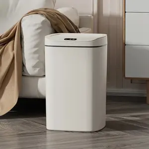 Smart Trash Can, Automatic Garbage Can, Gesture Open, Sealed Odor Proof, Fresh Air, Stylish Design, Durable, Easy Clean, No Battery, Uses Aaa Batteries, Automatic Dustbin, Smart Sensor Bin