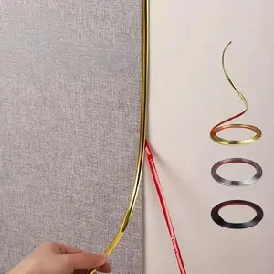 Yitape Professional 3D Decorative Edge Strips, Durable PVC Soft Lines, Flexible Self-Adhesive Edging, Ideal for Walls/furniture/mirror Frames/bathroom Renovation