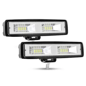 Golf Cart Lights,6 inch LED Light Bar,48W 6000K Super Bright Driving Fog Light,Waterproof LED Work Lights for Truck Off Road UTV ATV Boat,2 Pack